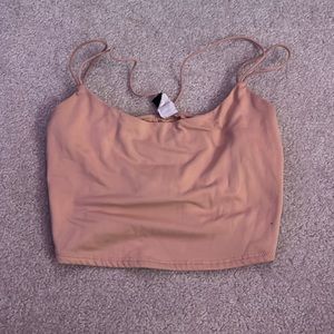 light pink cross tie tank top